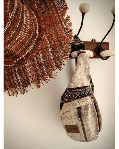 Sac banane en chanvre naturel