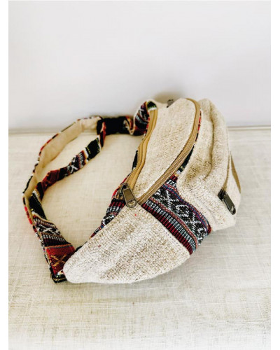 Sac banane en chanvre naturel