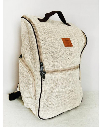 Sac à dos 100% chanvre, artisanat népalais