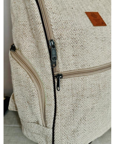 Sac à dos 100% chanvre, artisanat népalais
