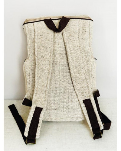 Sac à dos 100% chanvre, artisanat népalais
