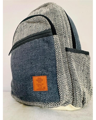 Sac à dos 100% chanvre, artisanat népalais