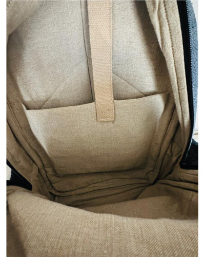 Sac à dos 100% chanvre, artisanat népalais