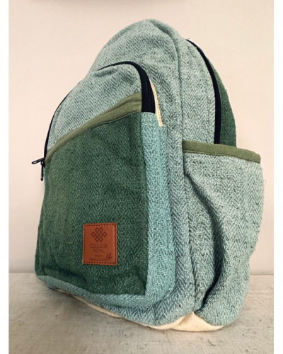 Sac à dos 100% chanvre, artisanat népalais