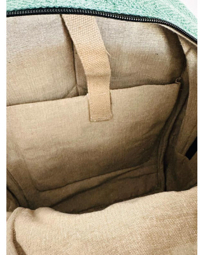 Sac à dos 100% chanvre, artisanat népalais