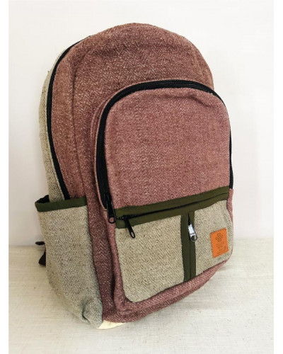 Sac à dos 100% chanvre, artisanat népalais