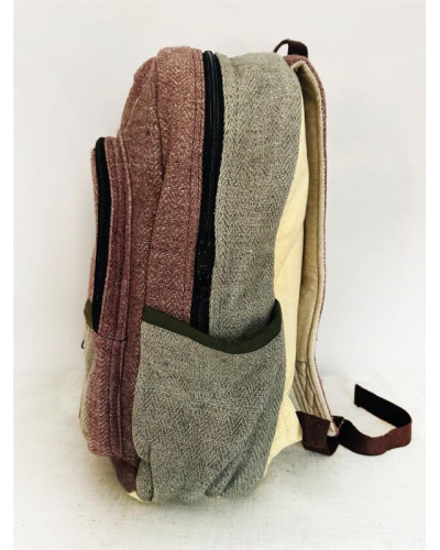 Sac à dos 100% chanvre, artisanat népalais