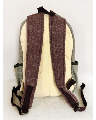 Sac à dos 100% chanvre, artisanat népalais