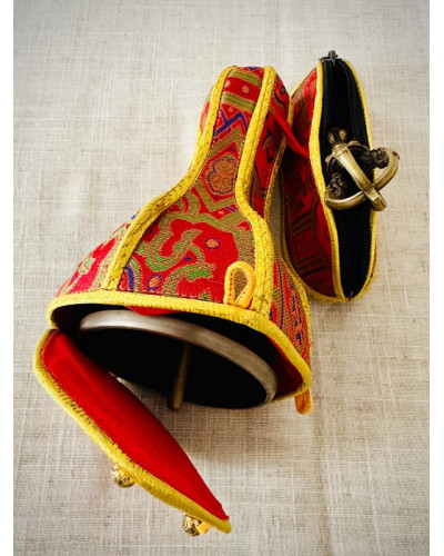 Cloche tibétaine en bronze